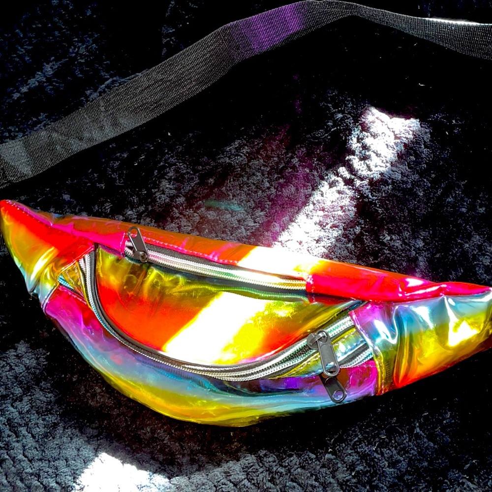 Spencers rainbow fanny pack